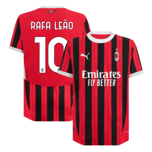 RAFA LE?O #10 AC Milan Home Authentic Soccer Jersey 2024/25 – UCL