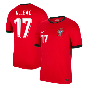 R.LE?O #17 Portugal Home Soccer Jersey EURO 2024