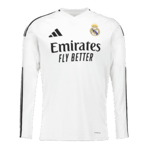 Real Madrid Home Long Sleeve Soccer Jersey 2024/25