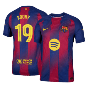 ROONY #19 Barcelona Home Authentic Soccer Jersey 2025/26 – UCL