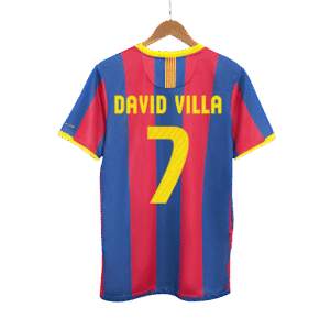 Vintage Soccer Jersey DAVID VILLA #7 Barcelona Home 2010/11