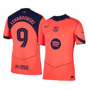 LEWANDOWSKI #9 Barcelona Third Away Authentic Soccer Jersey 2025/26 – UCL