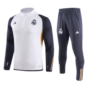 Real Madrid 1/4 Zip Tracksuit 2023/24 White