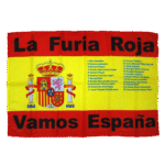 Spain Team Flag Red