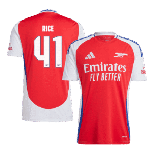 RICE #41 Arsenal Home Soccer Jersey 2024/25 – UCL