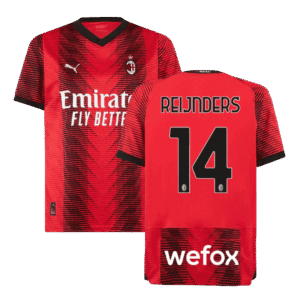 REIJNDERS #14 AC Milan Home Soccer Jersey 2023/24