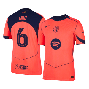 GAVI #6 Barcelona Third Away Authentic Soccer Jersey 2025/26 – UCL