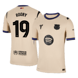 ROONY #19 Barcelona Away Authentic Soccer Jersey 2025/26 – UCL