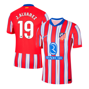 J.ALVAREZ #19 Atletico Madrid Home Authentic Soccer Jersey 2024/25