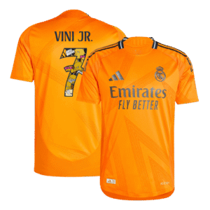 VINI JR. #7 Real Madrid Away Authentic Soccer Jersey 2024/25 – Bear Champ Font