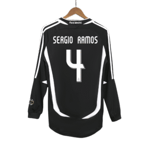 Vintage Soccer Jersey SERGIO RAMOS #4 Real Madrid Away Long Sleeve 2006/07