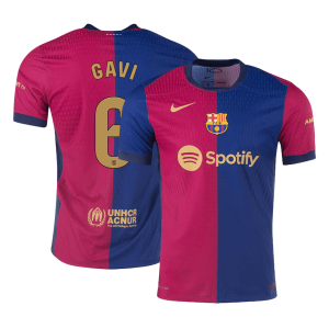 GAVI #6 Barcelona Home Authentic Soccer Jersey 2024/25
