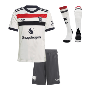 Manchester United Third Away Kids Soccer Jerseys Full Kit 2024/25
