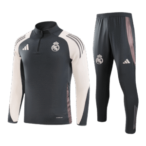 Real Madrid 1/4 Zip Tracksuit 2024/25 Gray