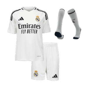 Real Madrid Home Kids Soccer Jerseys Full Kit 2024/25