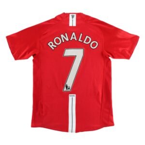 Vintage Soccer Jersey RONALDO #7 Manchester United Home 2007/08