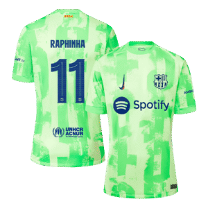 RAPHINHA #11 Barcelona Third Away Soccer Jersey 2024/25- UCL