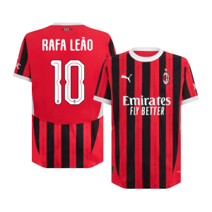 RAFA LE?O #10 AC Milan Home Authentic Soccer Jersey 2024/25 – UCL