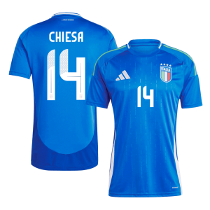 CHIESA #14 Italy Home Soccer Jersey EURO 2024