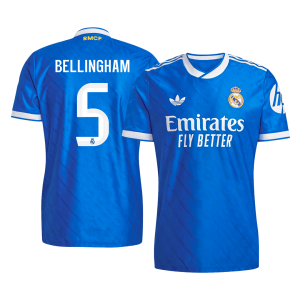 BELLINGHAM #5 Real Madrid Third Away Authentic Soccer Jersey 2025/26