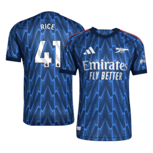 RICE #41 Arsenal Away Authentic Soccer Jersey 2025/26
