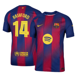 RASHFORD #14 Barcelona Home Authentic Soccer Jersey 2025/26 – UCL
