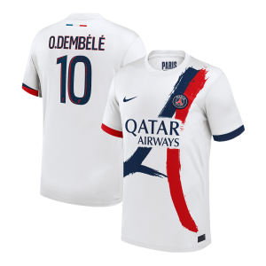 O.DEMB??L?? #10 PSG Away Soccer Jersey 2024/25