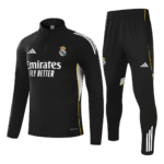 Real Madrid 1/4 Zip Tracksuit 2025/26 Black
