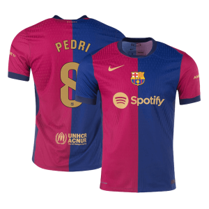 PEDRI #8 Barcelona Home Authentic Soccer Jersey 2024/25
