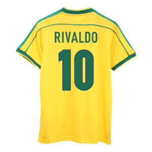 Vintage Soccer Jersey RIVALDO #10 Brazil Home 1998