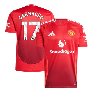 GARNACHO #17 Manchester United Home Soccer Jersey 2024/25