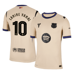 LAMINE YAMAL #10 Barcelona Away Authentic Soccer Jersey 2025/26 – UCL