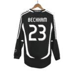 Vintage Soccer Jersey BECKHAM #23 Real Madrid Away Long Sleeve 2006/07