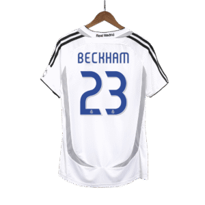 Vintage Soccer Jersey BECKHAM #23 Real Madrid Home 2006/07