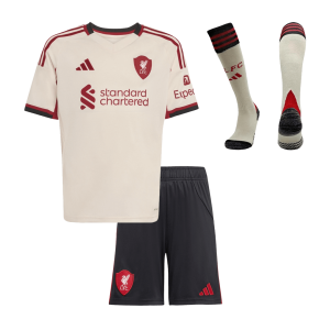 Liverpool Away Kids Soccer Jerseys Full Kit 2025/26