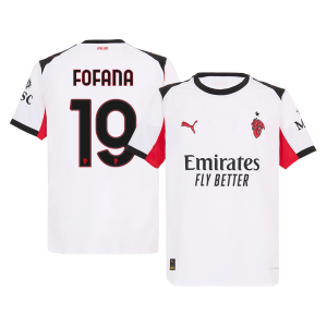 FOFANA #19 AC Milan Away Authentic Soccer Jersey 2025/26