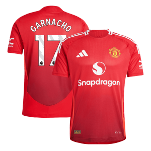 GARNACHO #17 Manchester United Home Authentic Soccer Jersey 2024/25