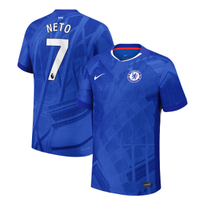 NETO #7 Chelsea Home Authentic Soccer Jersey 2025/26