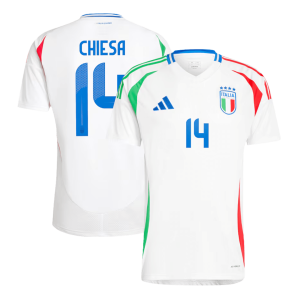 CHIESA #14 Italy Away Soccer Jersey EURO 2024