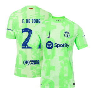 F.DE JONG #21 Barcelona Third Away Authentic Soccer Jersey 2024/25 – UCL