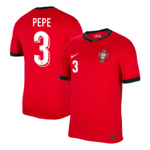 PEPE #3 Portugal Home Soccer Jersey EURO 2024