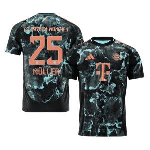 M??LLER #25 Bayern Munich Away Soccer Jersey 2024/25