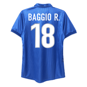 Vintage Soccer Jersey BAGGIO R. #18 Italy Home 1998
