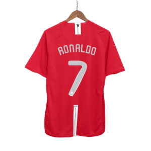 Vintage Soccer Jersey RONALDO #7 Manchester United Home 2007/08 – UCL Final