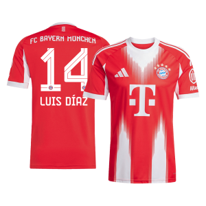 LUIS D??AZ #14 Bayern Munich Home Soccer Jersey 2025/26