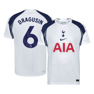 DRAGUSIN #6 Tottenham Hotspur Home Authentic Soccer Jersey 2025/26