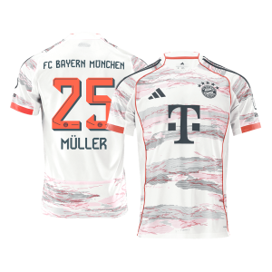M??LLER #25 Bayern Munich Away Soccer Jersey 2025/26