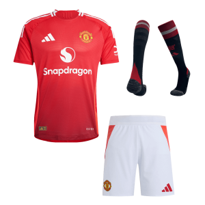 Manchester United Home Authentic Jerseys Full Kit 2024/25