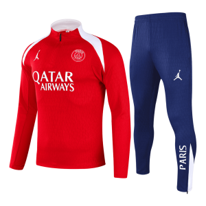 PSG 1/4 Zip Tracksuit 2025/26 Kids Red
