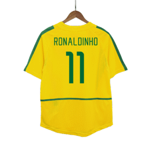 Vintage Soccer Jersey RONALDINHO #11 Brazil Home 2002/03